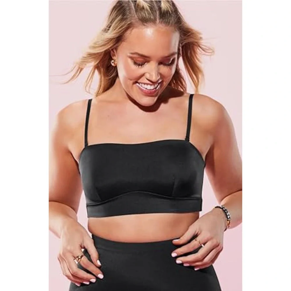 NEW Yitty Headliner Shaping Bandeau Black Tube Removable Strap Size L - Picture 2 of 5